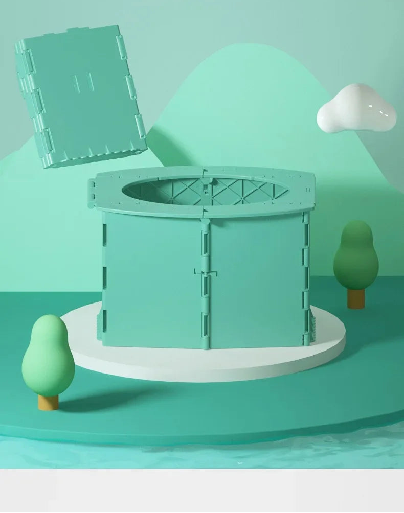 סיר נייד ומתקפל לפעוטות