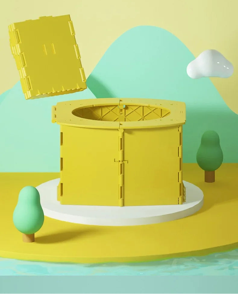 סיר נייד ומתקפל לפעוטות