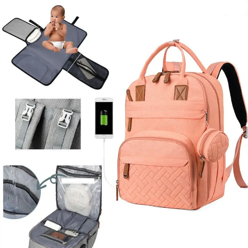 תיק גב חיתולים מולטיפונקציונלי