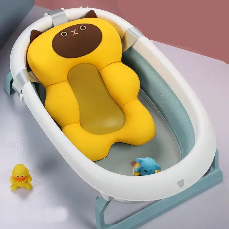 כרית אמבטיה לתינוק עם אנטי-החלקה