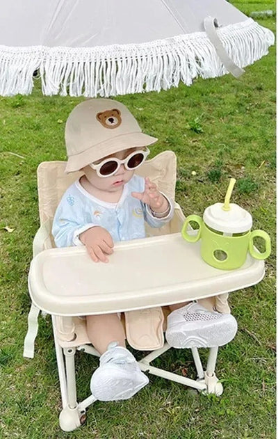 כיסא אוכל לתינוק מתקפל ונייד