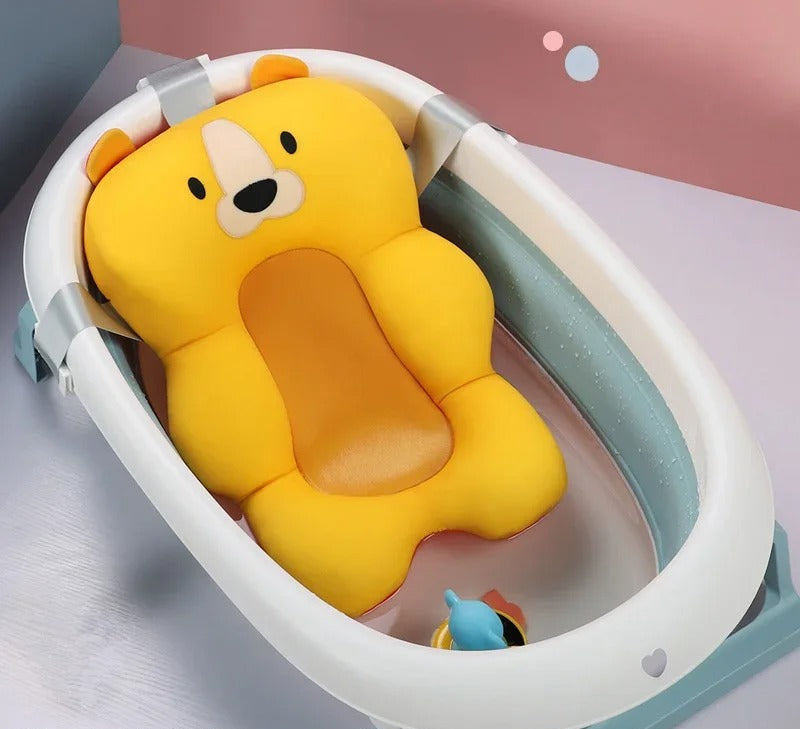 כרית אמבטיה לתינוק עם אנטי-החלקה
