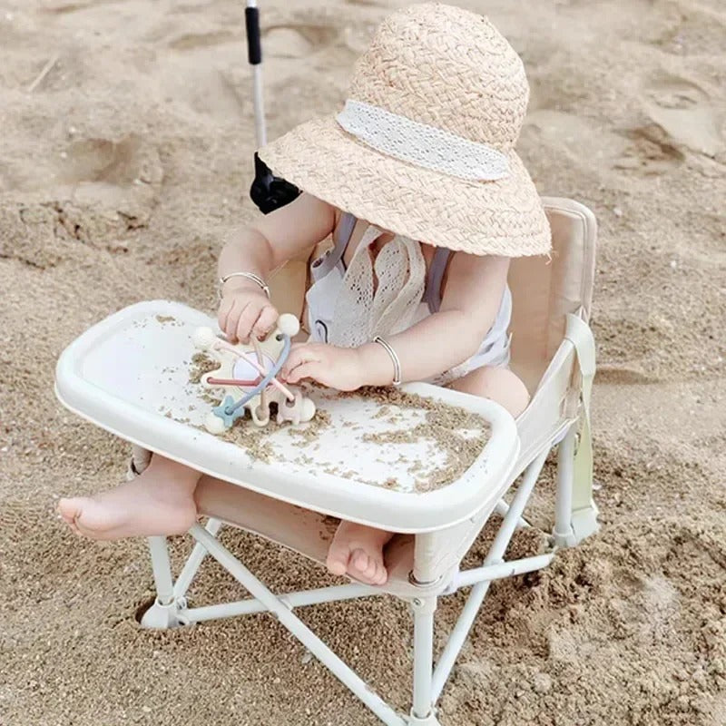 כיסא אוכל לתינוק מתקפל ונייד