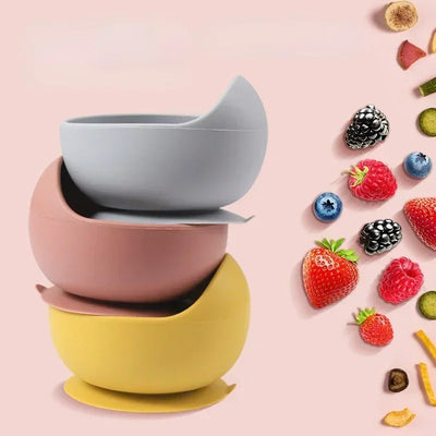 סט כלי אוכל מסיליקון לתינוקות