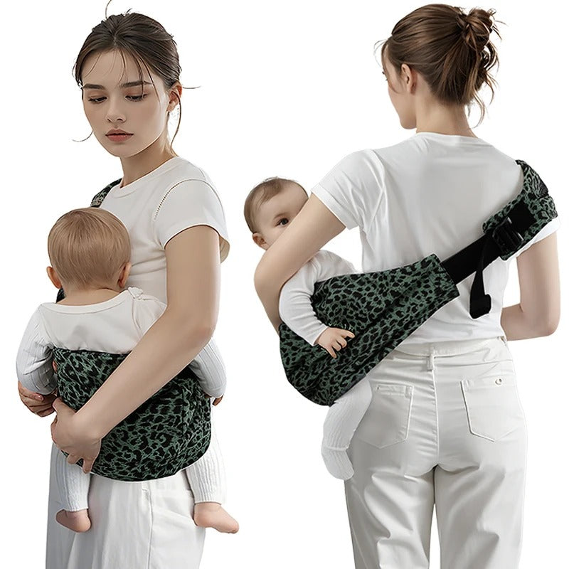 נשיאת תינוק בטיחותית בסגנון רטרו