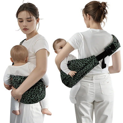 נשיאת תינוק בטיחותית בסגנון רטרו