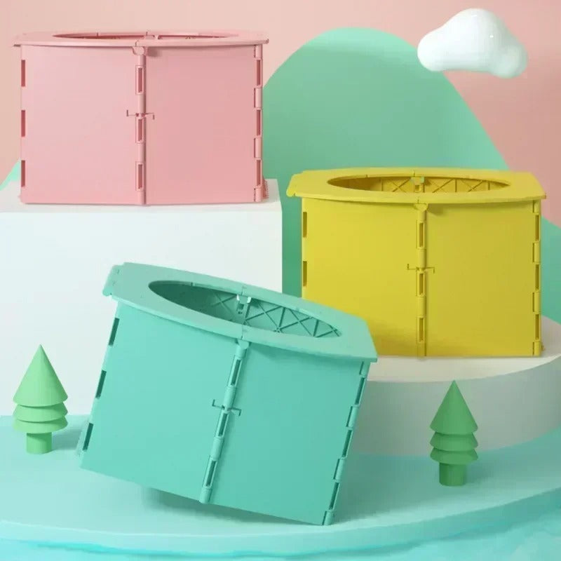 סיר נייד ומתקפל לפעוטות