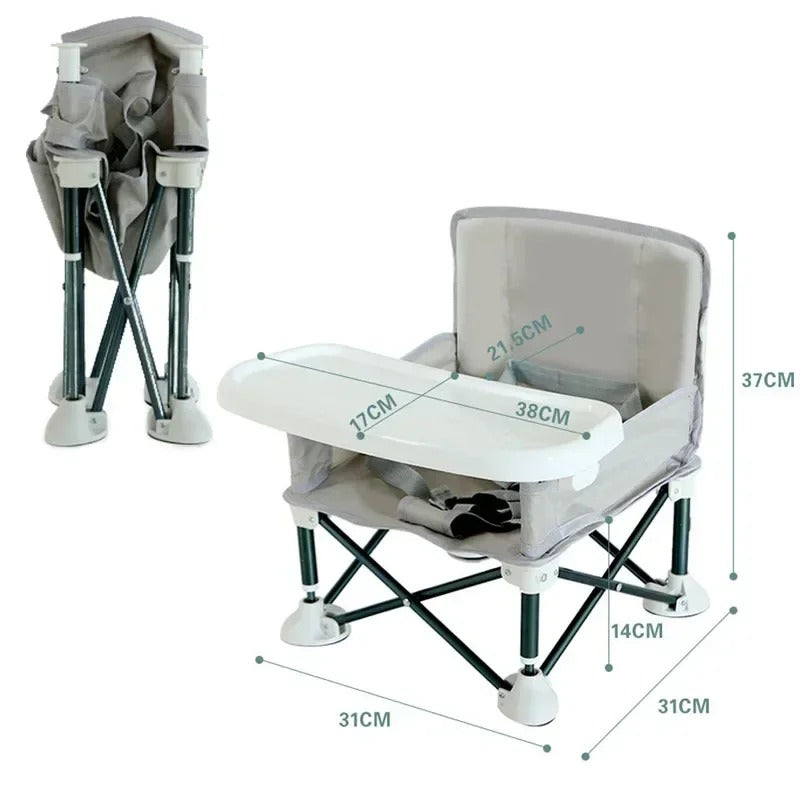 כיסא אוכל לתינוק מתקפל ונייד