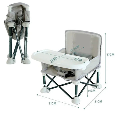 כיסא אוכל לתינוק מתקפל ונייד