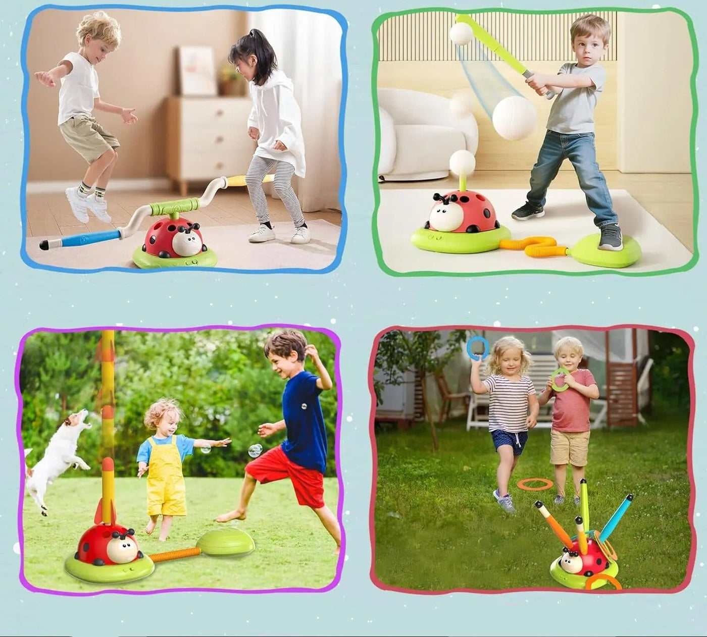 צעצוע ספורט אינטראקטיבי 4 ב־1 לילדים