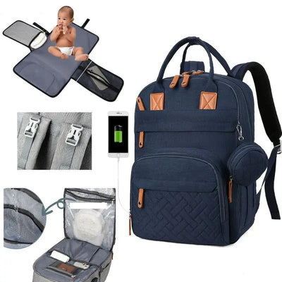 תיק גב חיתולים מולטיפונקציונלי