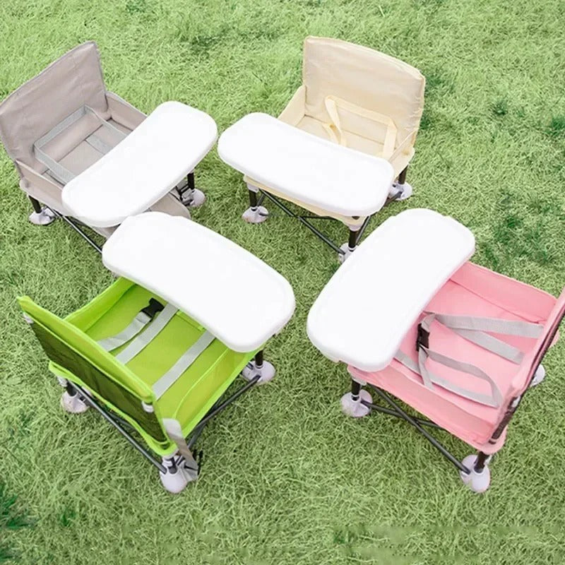 כיסא אוכל לתינוק מתקפל ונייד
