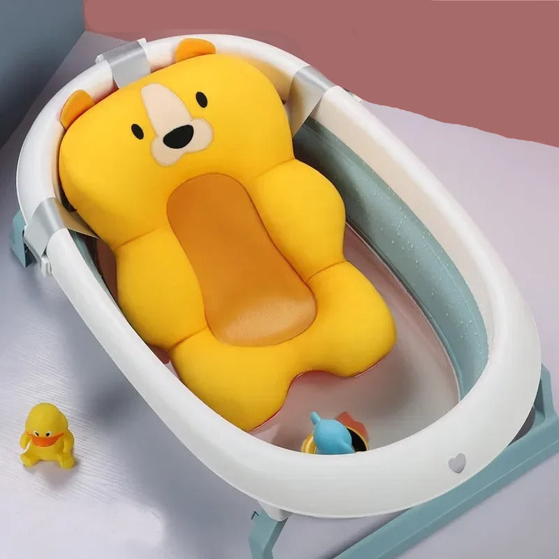 כרית אמבטיה לתינוק עם אנטי-החלקה